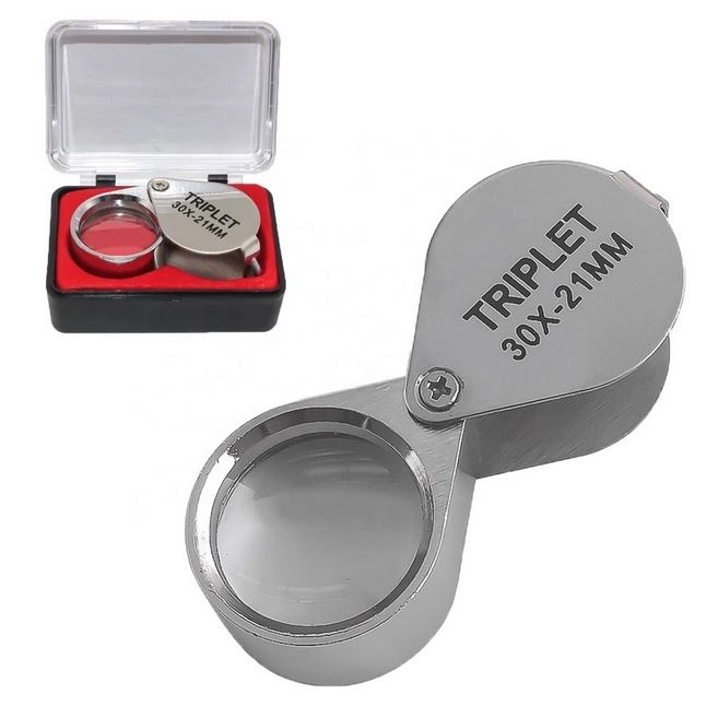 Loupe de poche pliante triplet 30X - 21mm
