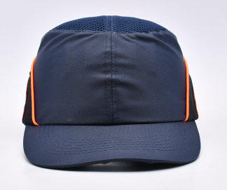 Casquette anti-heurt bleue nuit fluor N°BC-DB