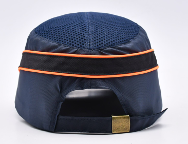 Casquette anti-heurt bleue nuit fluor N°BC-DB