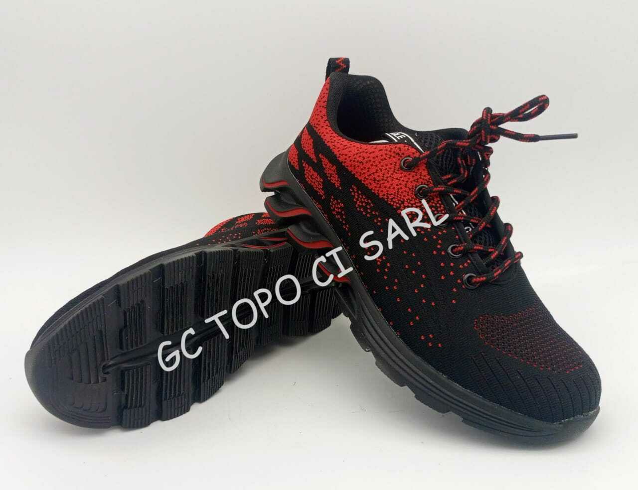 Chaussure de Sécurité Basket type S1P/9017 rouge Taille N°39
