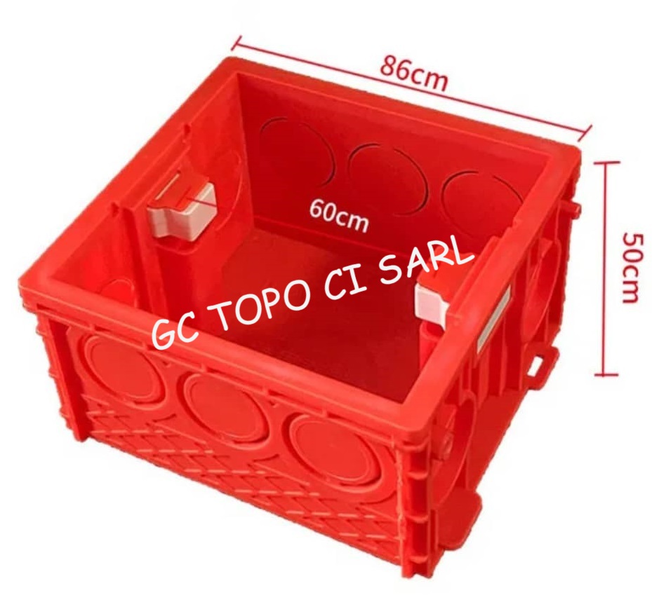 Boite d'encastrement carrée 86*86*50mm