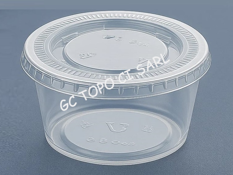 Pot sauce avec couvercle - 0.5 Oz (Lot de 100 pcs)